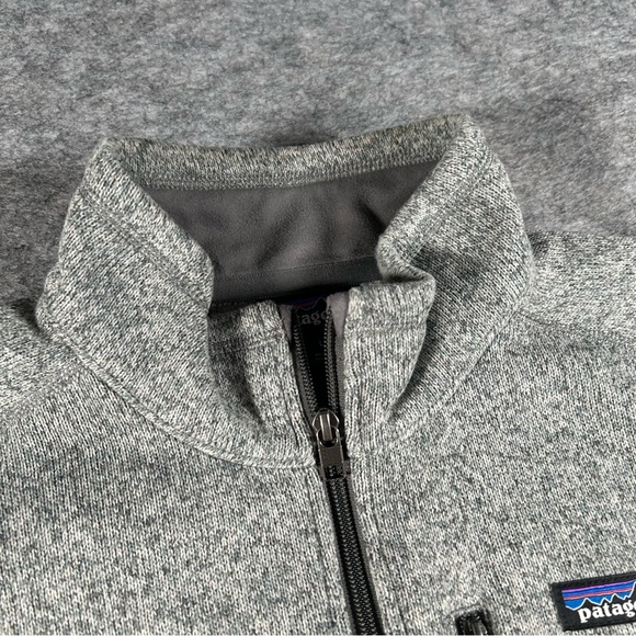 Patagonia Better Sweater Mens Large Grey 1/4 Zip Fleece Cozy Pullover Sweatshirt - Picture 3 of 9